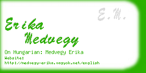 erika medvegy business card